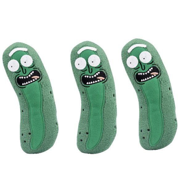 Grönsaksinlagd gurka plyschleksak Rickandmorty Doll 2pcs 2pcs