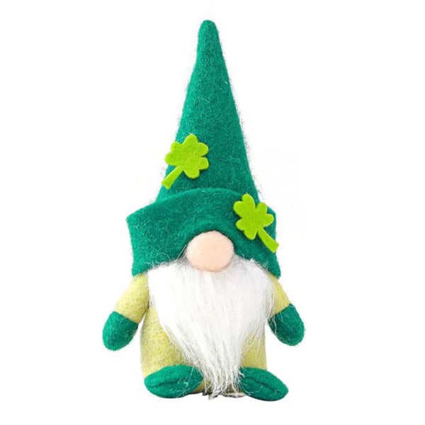 ST. Patricks Day Green Gnome Plysch Doll Clover Holiday Decor Men
