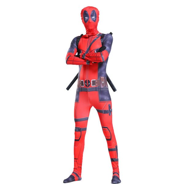 Halloween Cosplay Spider Man Spiderman Kostym Vuxen Outfit XL L