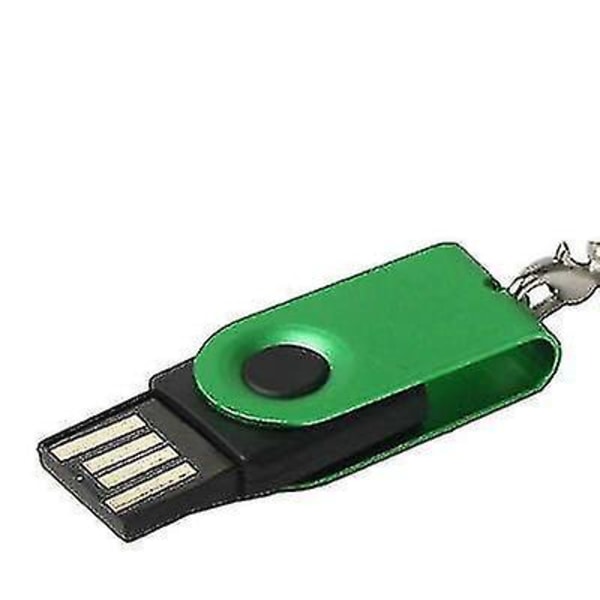 Mini roterbar USB -flashdisk (16GB), grön