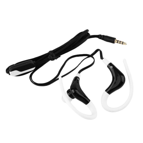 Svart In-ear Sports Running Active Earphone Earbuds Hook Headset Headset