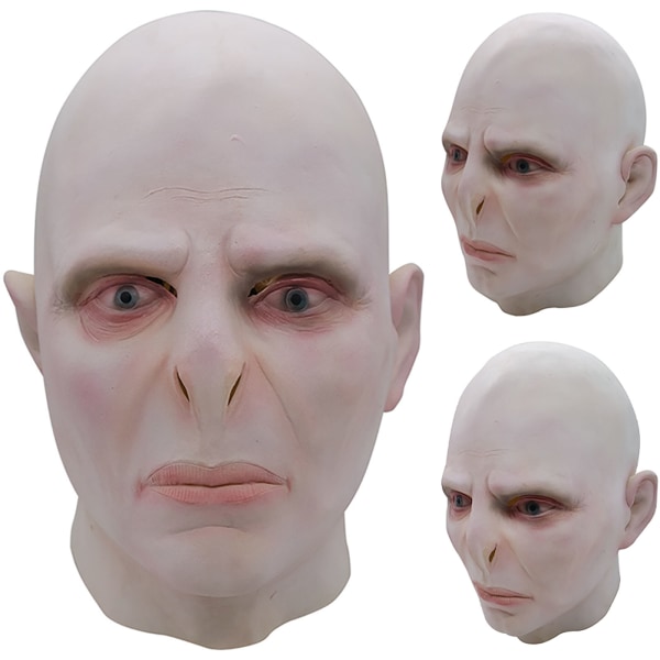 Lord Voldemort Cosplay Latex Mask Huvudbonader Halloween Party