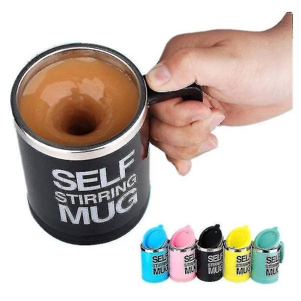 400 ml automatisk blandningskopp kaffekopp smart elektrisk blandningsmugg (11,5*8 cm) (svart)