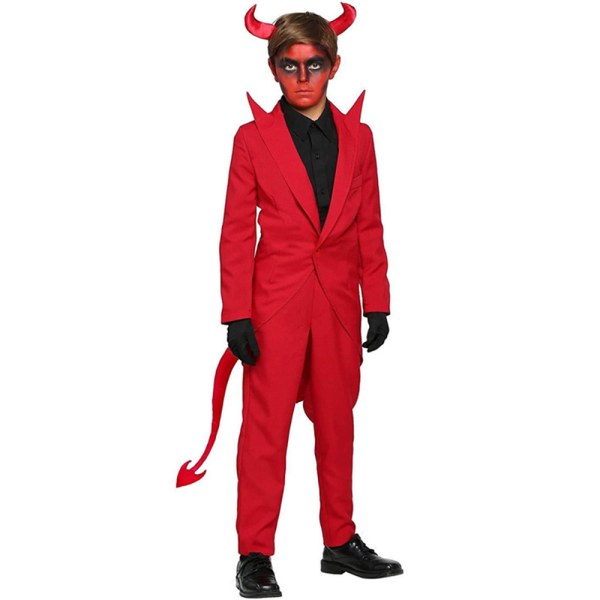 Halloween Red Bull Demon Kostym Cosplay Character Masquerade Girl S Boy S
