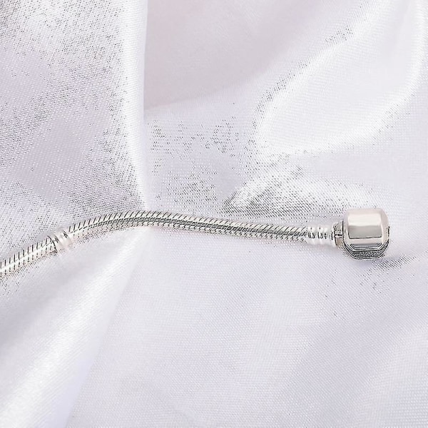 S925 Fit Diy Bead Solid Silver Chain Charm Armband (19cm)