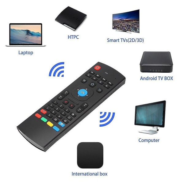 Mx3 2,4g Fjärrkontroll Trådlös tangentbordsmus för Android Mini PC Tv Box