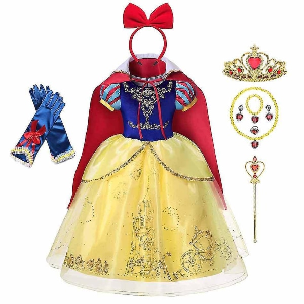 Ny Princess Cosplay kostym för barnkläder