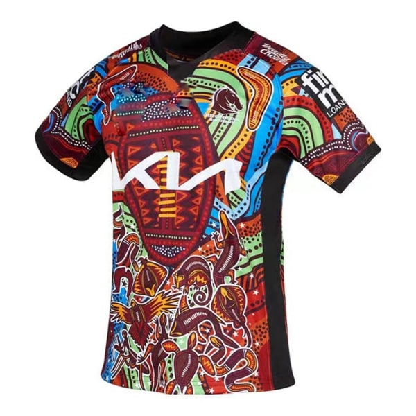 2022 Brisbane Broncos Indigenous Rugby Jersey Sport T-shirt 2XL