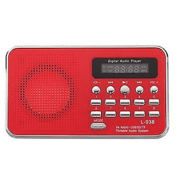 Bärbar Bibel Audio MP3-spelare Högtalare AUX SD TF-kort Port FM-radio
