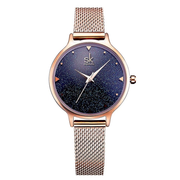 SK K0063 Elegant design kvinnor Creative Watches Sky Dial Full Steel Quartz Watch
