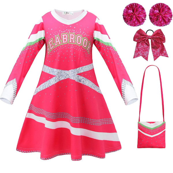 2022 Zombies Girls Cheerleader Cosplay Outfits 140cm 140cm