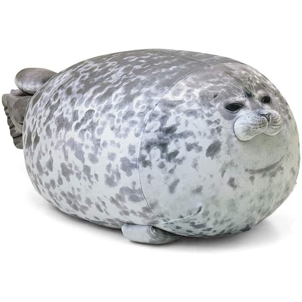 Chubby Blob Seal Kudde Söt Seal Plysch Toy Gosedjur