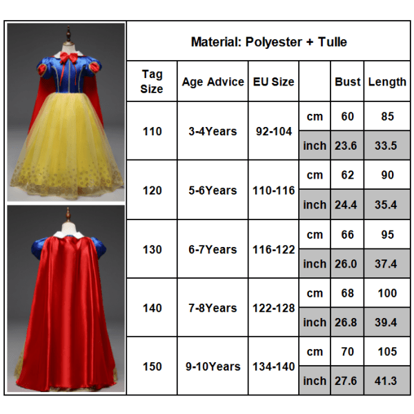 Halloween Princess Costume Vuxen Queen Fairytale Dress Cosplay 110cm 120cm