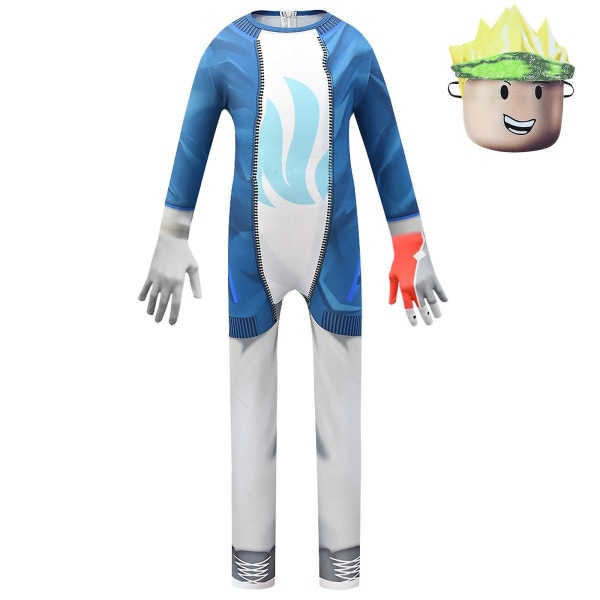 Halloween kostymer för barn Anime Pocket Devs Robloxing Cosplay Body Pojkar Spelkaraktär Kläder Karneval Festkläder 110 (3-4 T) 140 (9-10 T)