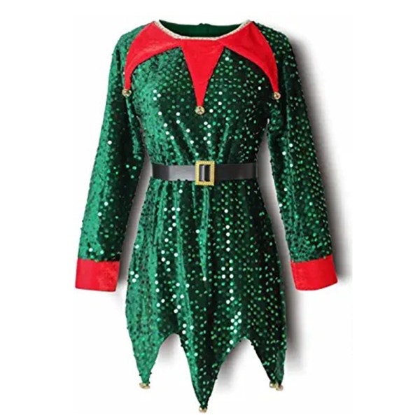 Flicka Pojke Jul Älg Fancy Dress Xmas Party Cosplay Kläder W red 150cm green 120cm