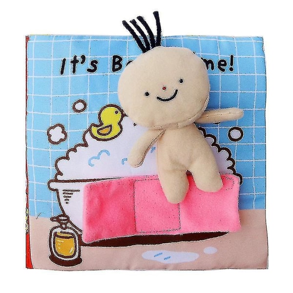 Baby Mjuka tygböcker Toddler Nyfödd Tidig inlärning Utveckla Inse Läsa Pusselbok Leksaker I