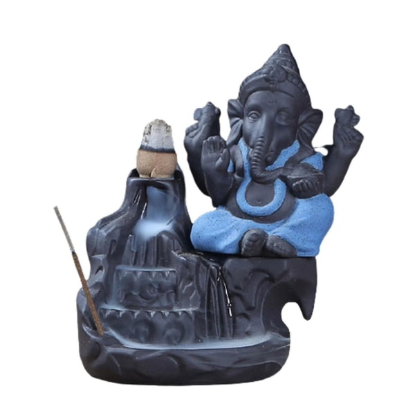 Creative Ganesha Rökelse Vattenfall Rökelse Hållare Desktop Ornament Backflow Waterfall Decor