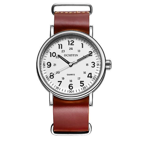 OCHSTIN 1249 Herr Quartz Watch Casual Läderrem Business Watch