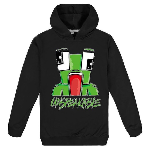 Unspeakable Hoodie Pullover Sweatshirt för barn V Black