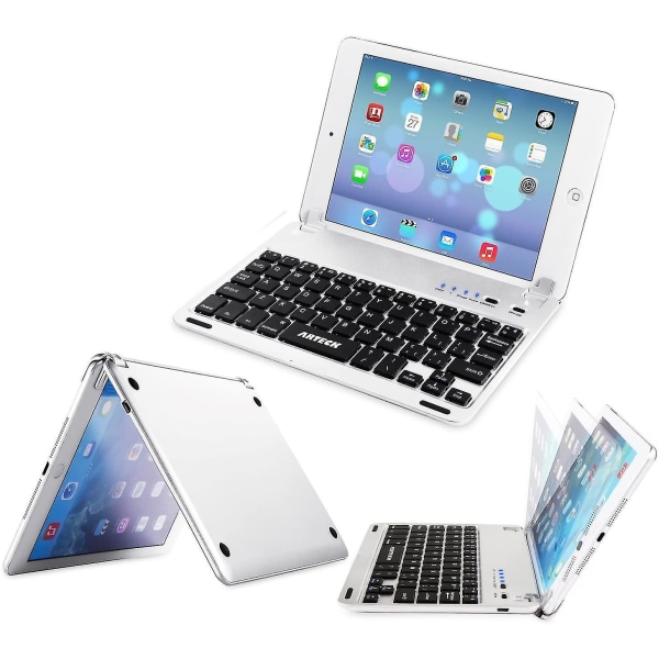 Ipad Mini 5 / Mini 4 Tangentbord, Ultratunt Apple Ipad Mini Bluetooth Tangentbord Folio Stativ Groove För
