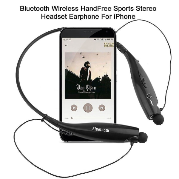 Bluetooth Trådlös Handfree Sport Stereo Headset Hörlurar För Iphone