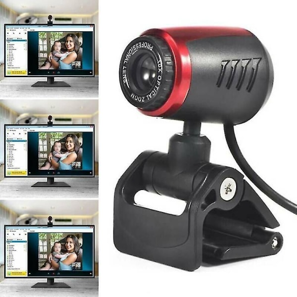 USB webbkamera med mikrofon Professionell Full HD för dator/bärbar webbkamera