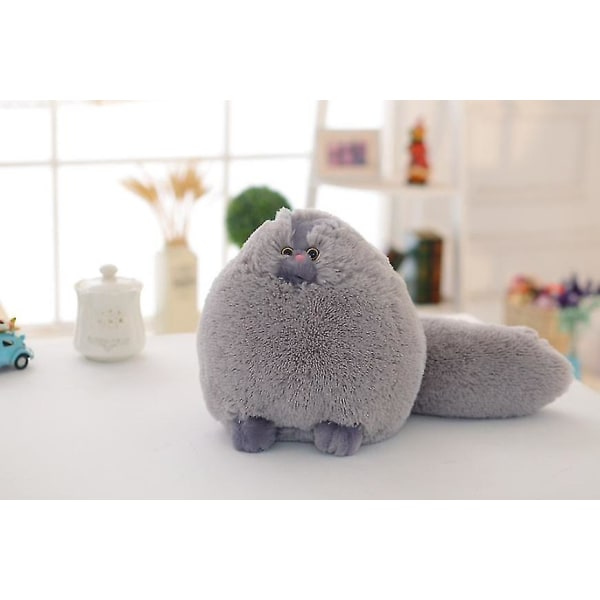 30 cm Kawaii Fluffy Cat Plyschleksaker Perserkatt stoppade dockor mjuk kudde stoppade djur Peluches docka