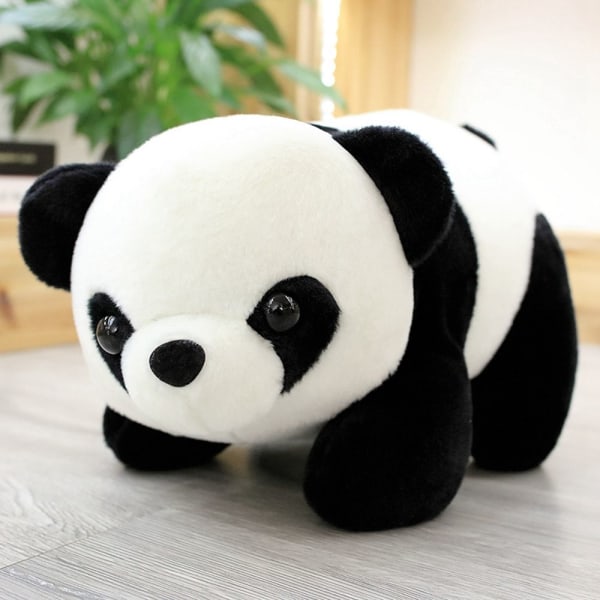 Plysch Panda Gosedjur Present Docka 16CM SITTSTYL