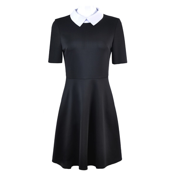 Anime Wednesday Adams Family Cosplay Klänning Kostym Outfits Woma DXXL CL