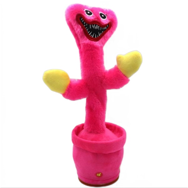Poppy Playtime Huggy Wuggy Twist Cactus elektrisk docka Blue+Pink Pink