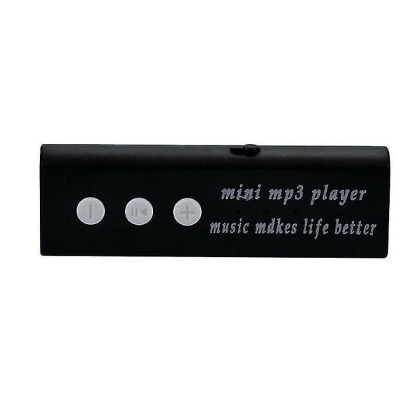 Bärbar Mini USB -klämma Digital Mini Mp3-musikspelare Stöd 16GB SD TF-kort