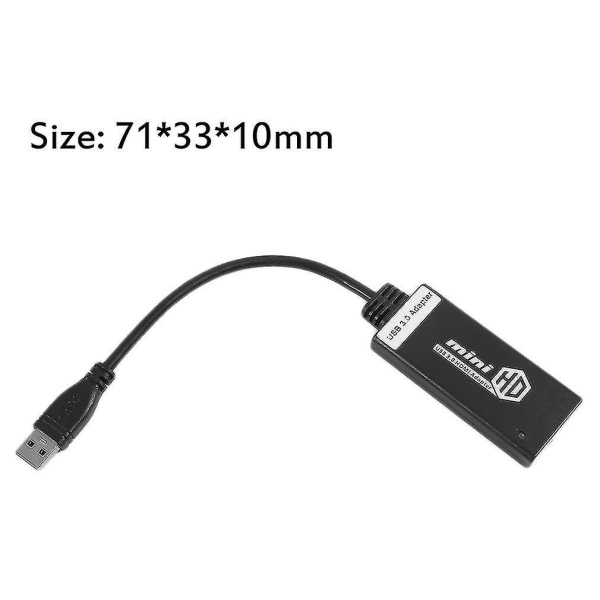 USB 3.0 till HDMI Hd 1080p Videokabel Adapter Converter För PC Laptop Billigt