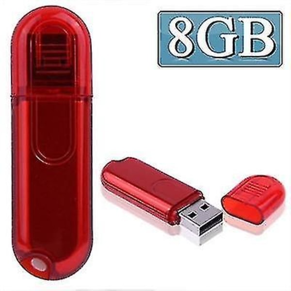 8 GB USB -flashdisk (röd)