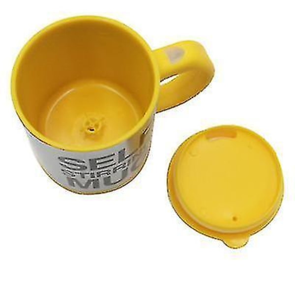 400 ml automatisk blandningskopp kaffekopp smart elektrisk blandningsmugg (11,5*8 cm) (Gul)