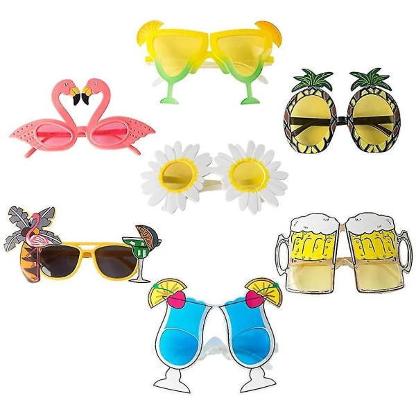 Nyhet Party Solglasögon Kreativa Roliga Hawaiian Tropical Glasögon Luau Tropical Party Glasögon Hawaii