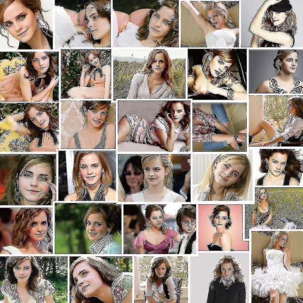 30 st Emma Watson Stickers Live Version Skådespelare Telefon Laptop Vattentät Dekal