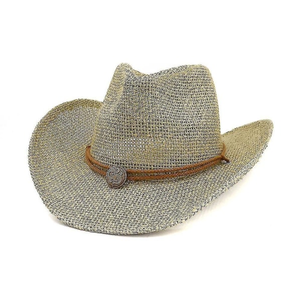 Cap för utomhusbruk, Cowboyhatt för män och kvinnor (Khaki)