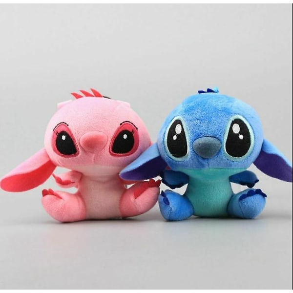 2 st Gosig Lilo&stitch Plysch stoppad docka mjuk leksaksfigur Barn påsk Bästa presenten