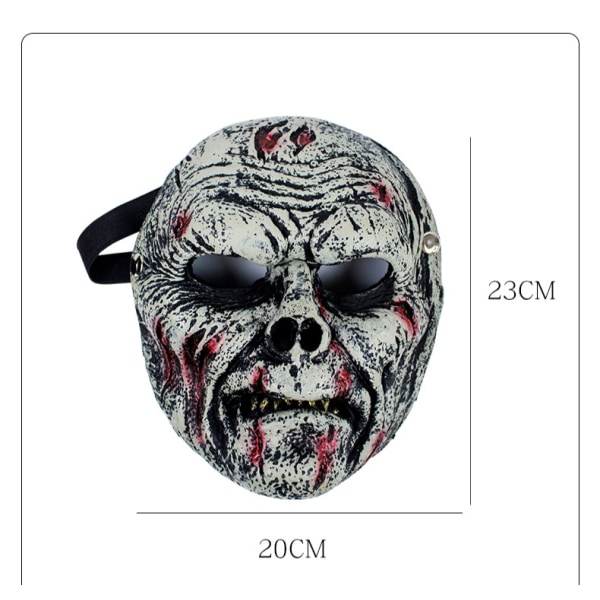 Halloween maskerad djurfest show varg mask bar skräck cosplay apa tiger mask (zombie mask)
