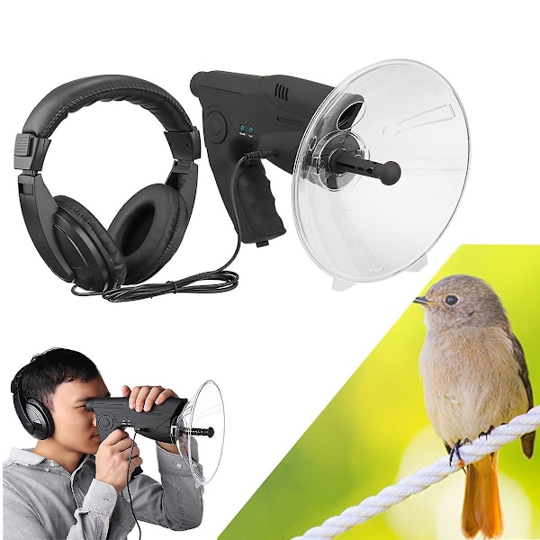 Parabolisk mikrofon Monocular X8 Bionic Ear Long Range Birds Listening Telescope 200M