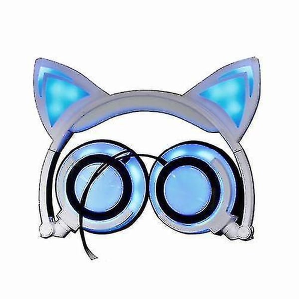 Hörlurar Cat Ears Earlaps med LED-ljus Uppladdningsbart batteri