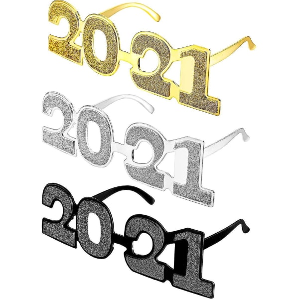 2021 Glasögon Glitter Antal Glasögon 2021 Nyhet Glasögon Glasögon För 2021 Grad Party Tillbehör Nyhet