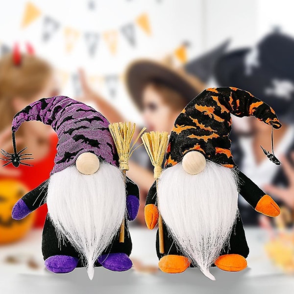 Happy Halloween Pumpa Ansiktslösa Gnome Ornament Doll Diy Halloween Dekoration för hem Barn Present Ha