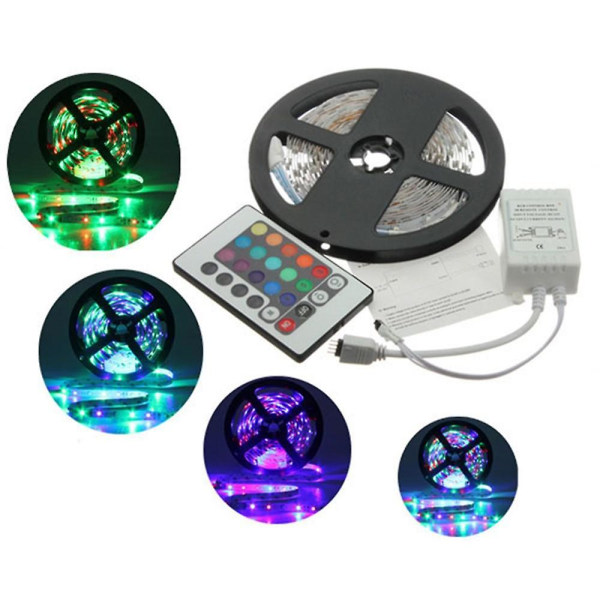 5M 3528 SMD RGB Icke-vattentät 300 LED Strip Light 12V DC