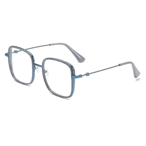 Anti- Glasögon Retro metallram Glasögon Män och kvinnor Allmänna skyddsglasögon Grey Blue