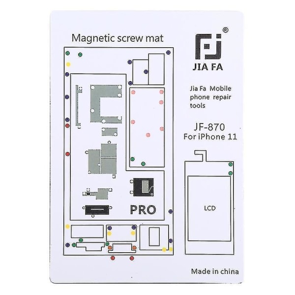 JIAFA JF-870 Magnetic Pad Screw Board för iPhone 11 Pro