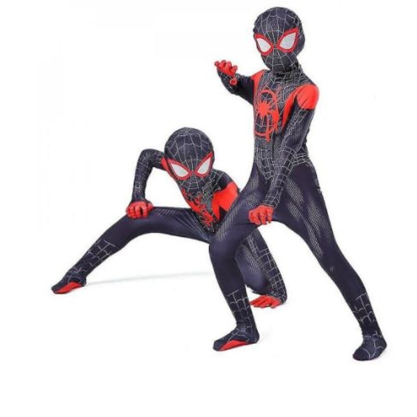 Miles Morales kostym Spiderman Cosplay Jumpsuit Cosplay kostym 170cm 130cm