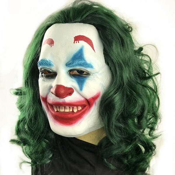 Mask Clown Huvudbonader Cosplay kostym rekvisita för Halloween
