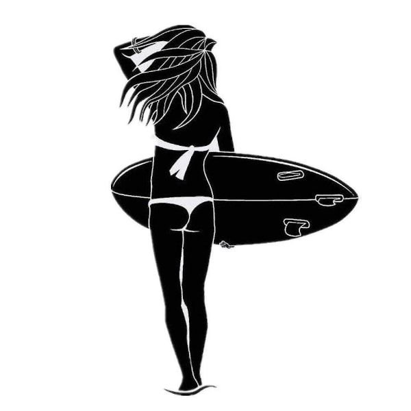 2 ST Surfing Sports Girl Beach Ocean wall Sticker Paper Art Decor viny avtagbar