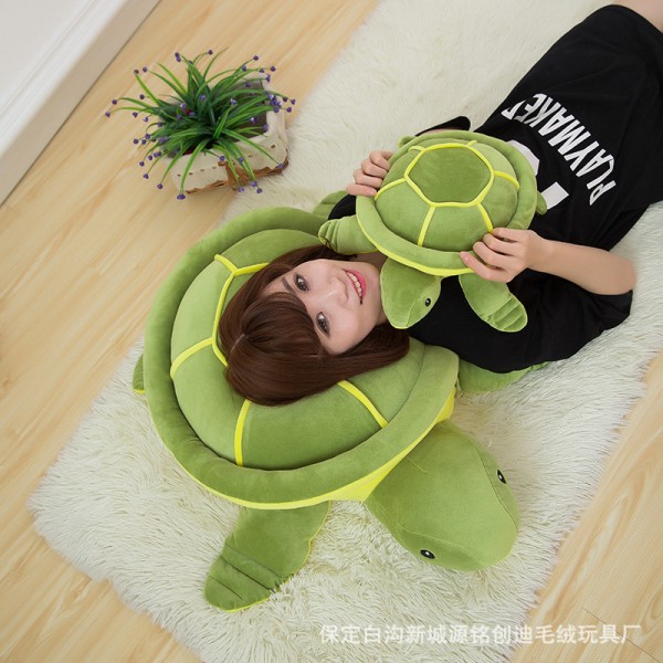 35cm och mjuk sköldpadda plysch leksak ligga ner sköldpadda docka stor sköldpadda